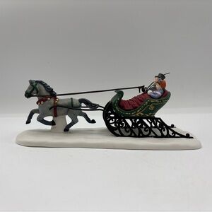 Department 56 1989 Vintage Heritage Village Dashing Through The Snow 58203 EUC